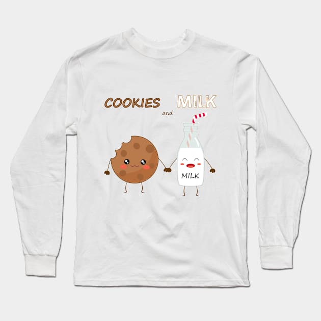 Cookies and Milk Long Sleeve T-Shirt by LeonardodeLima